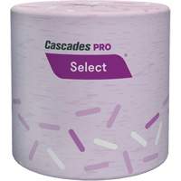 PRO Select&reg; Bathroom Tissue, 1 Ply, 1000 Sheets/Roll, White Distribution Jean Lapalme