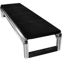 FOUNDATION Smooth Modular Aluminum Work Platform Kit, 18" W x 72" D, 400 lbs. Capacity, All-Welded Distribution Jean Lapalme