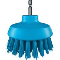 Brosse ronde HyDrive pour perceuse, Soies Tr&egrave;s ferme, Longueur de 3-1/10", Bleu Distribution Jean Lapalme