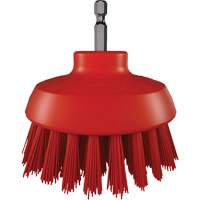 Brosse ronde HyDrive pour perceuse, Soies Tr&egrave;s ferme, Longueur de 3-1/10", Rouge Distribution Jean Lapalme
