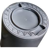 Grey Titan Garbage Container, Plastic, 20 US gal. Distribution Jean Lapalme