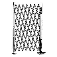 Galvanized Folding Security Gates, Fixed Single Folding, 4' L x 6' H Expanded Distribution Jean Lapalme
