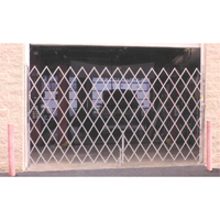 Galvanized Folding Security Gates, Fixed Single Folding, 4' L x 6' H Expanded Distribution Jean Lapalme