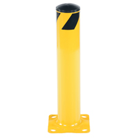Safety Bollard, Steel, 24" H x 4.5" W, Yellow Distribution Jean Lapalme