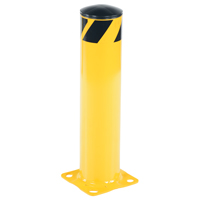 Safety Bollard, Steel, 24" H x 5-1/2" W, Yellow Distribution Jean Lapalme