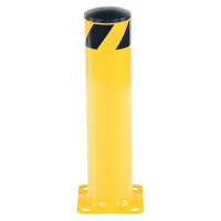 Safety Bollard, Steel, 24" H x 5-1/2" W, Yellow Distribution Jean Lapalme