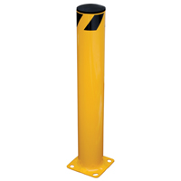 Safety Bollard, Steel, 36" H x 5.5" W, Yellow Distribution Jean Lapalme