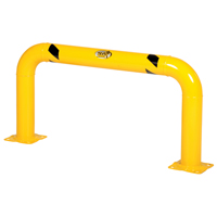 High Profile Machinery Guards, 4' W x 2' H, Yellow Distribution Jean Lapalme