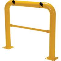 Garde-corps &agrave; profil &eacute;lev&eacute; pour machines, 4' la x 3,5' h, Jaune Distribution Jean Lapalme