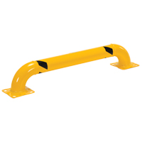 Low Profile Rack Guards, 4' W x 0.75' H, Yellow Distribution Jean Lapalme