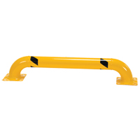 Low Profile Rack Guards, 4' W x 0.75' H, Yellow Distribution Jean Lapalme