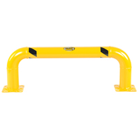 Low Profile Rack Guards, 4' W x 1.4' H, Yellow Distribution Jean Lapalme
