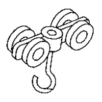 Rouleau double en acier pour rail de roulement de murs-rideaux Distribution Jean Lapalme