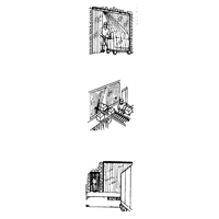 Portes &agrave; lani&egrave;res, 4' x 7' Ouverture de la porte, Largeur des lani&egrave;res 8", &eacute;paisseur  des lani&egrave;res 0,080" Distribution Jean Lapalme