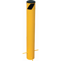 Pour-In-Place Bollards, Steel, 35" H x 5-9/16" W, Yellow Distribution Jean Lapalme