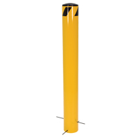 Pour-In-Place Bollards, Steel, 36-1/2" H x 5-9/16" W, Yellow Distribution Jean Lapalme