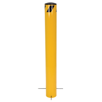 Pour-In-Place Bollards, Steel, 36-1/2" H x 5-9/16" W, Yellow Distribution Jean Lapalme