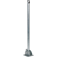 Fold-Down Bollards, Steel, 42" H x 1-3/4" W, Silver Distribution Jean Lapalme