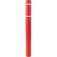 Capuchons en polyethylene pour borne de protection, 6-5/8" dia. x 52" l, Rouge Distribution Jean Lapalme