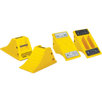 All-Terrain Heavy-Duty Wheel Chocks, Polyurethane, Yellow, 8-1/2" W x 15-1/2" D x 8-1/4" H Distribution Jean Lapalme