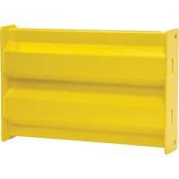 Barri&egrave;re de s&eacute;curit&eacute; de qualit&eacute; industrielle, Acier, 19" lo x 12" h, Jaune s&eacute;curit&eacute; OSHA Distribution Jean Lapalme