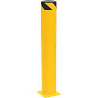 Safety Pipe Bollard, Steel, 42" H x 6-5/8" W, Yellow Distribution Jean Lapalme