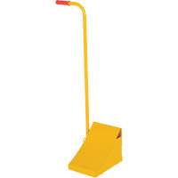 Ergo Handle Wheel Chock, Steel, Yellow, 8" W x 10-3/4" D x 9-1/8" H Distribution Jean Lapalme