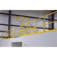 Barri&egrave;re de s&eacute;curit&eacute; pour mezzanine, 68-1/2" lo x 42" ha, 80-1/16" &eacute;lev&eacute;e, Jaune Distribution Jean Lapalme