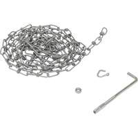 Chaîne &agrave; double boucle avec crochet de suspension Distribution Jean Lapalme