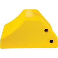 Heavy-Duty Wheel Chocks, Urethane, Yellow, 15-1/2" W x 17-7/10" D x 10" H Distribution Jean Lapalme