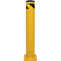Safety Bollard, Steel, 36" H x 5-1/2" W, Yellow Distribution Jean Lapalme