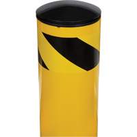 Safety Bollard, Steel, 36" H x 5-1/2" W, Yellow Distribution Jean Lapalme