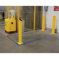 Safety Bollard, Steel, 42" H x 5-1/2" W, Yellow Distribution Jean Lapalme