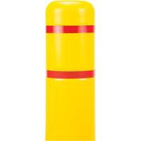 Polyethylene Bollard Cover, 4-1/2" Dia. x 52" L, Red/Yellow Distribution Jean Lapalme