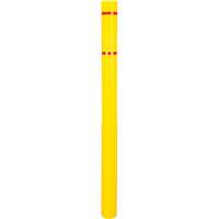 Capuchon en poly&eacute;thyl&egrave;ne pour borne de protection, 4-1/2" dia. x 64" l, Rouge/Jaune Distribution Jean Lapalme