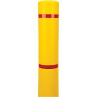 Capuchon en poly&eacute;thyl&egrave;ne pour borne de protection, 4-1/2" dia. x 64" l, Rouge/Jaune Distribution Jean Lapalme