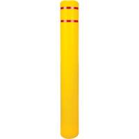 Capuchon en poly&eacute;thyl&egrave;ne pour borne de protection, 6-5/8" dia. x 52" l, Rouge/Jaune Distribution Jean Lapalme