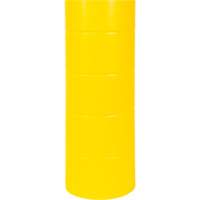 Polyethylene Bollard Cover, 6-5/8" Dia. x 60" L, Red/Yellow Distribution Jean Lapalme