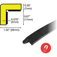 Butoir de protection de coin aimant&eacute; mod&egrave;le E 1M Distribution Jean Lapalme