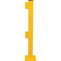 Poteau d'extr&eacute;mit&eacute; pour garde-corps l&eacute;gers, Acier, 42" h, Jaune s&eacute;curit&eacute; OSHA Distribution Jean Lapalme