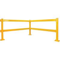 Garde-corps Lift-Out, Acier, 3' lo x 4" h, Jaune s&eacute;curit&eacute; OSHA Distribution Jean Lapalme