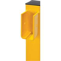 Poteau de coin pour garde-corps l&eacute;gers, Acier, 42" h, Jaune s&eacute;curit&eacute; OSHA Distribution Jean Lapalme