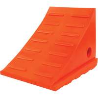 35 Ton General Purpose Wheel Chock, Urethane, Orange Distribution Jean Lapalme