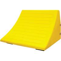 70 Ton Large Equipment Wheel Chock with Handle, Urethane, Yellow Distribution Jean Lapalme