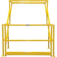 Barri&egrave;re de s&eacute;curit&eacute; pour mezzanine, 70" lo x 77" ha, 78" &eacute;lev&eacute;e, Jaune Distribution Jean Lapalme