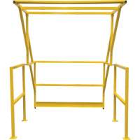 Barri&egrave;re de s&eacute;curit&eacute; pour mezzanine, 70" lo x 77" ha, 78" &eacute;lev&eacute;e, Jaune Distribution Jean Lapalme