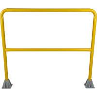 Safety Gate Railing, Steel, 48" L x 42" H, Yellow Distribution Jean Lapalme