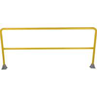 Safety Gate Railing, Steel, 84" L x 42" H, Yellow Distribution Jean Lapalme