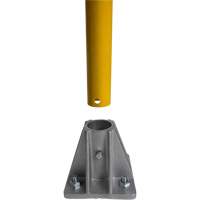 Safety Gate Railing, Steel, 84" L x 42" H, Yellow Distribution Jean Lapalme