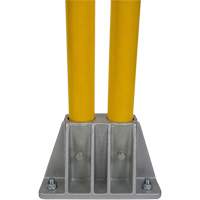 Safety Gate Railing, Steel, 84" L x 42" H, Yellow Distribution Jean Lapalme